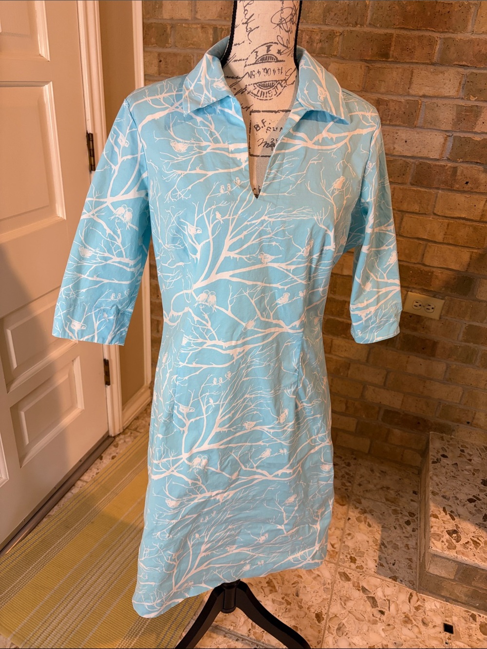 J. McLaughlin Bird Shirt Dress